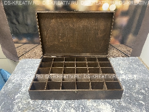 Коробка шкатулка из дерева для чая с логотипом, фото №3