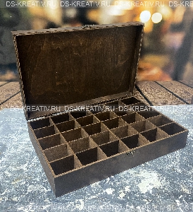 Коробка шкатулка из дерева для чая с логотипом, фото №4