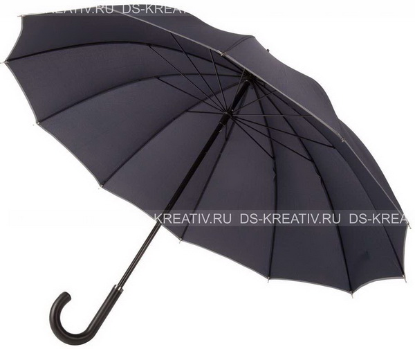 Зонт Lui темно-синий с серым