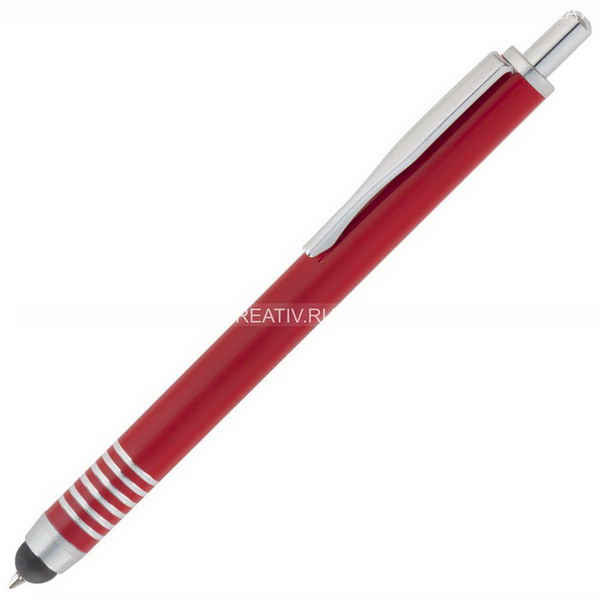 Ручка шариковая Finger со стилусом красная