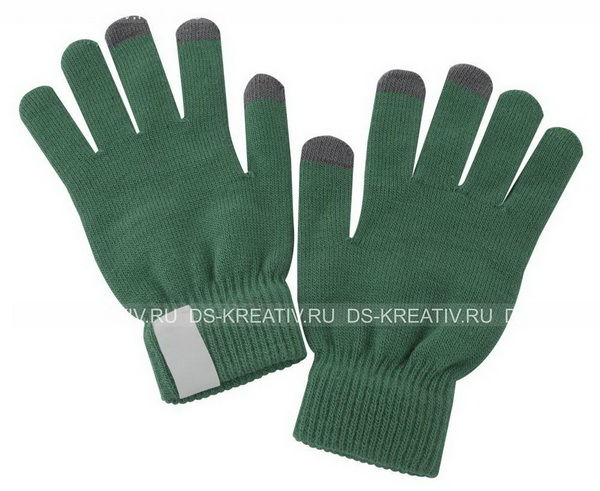 Сенсорные перчатки  зеленые