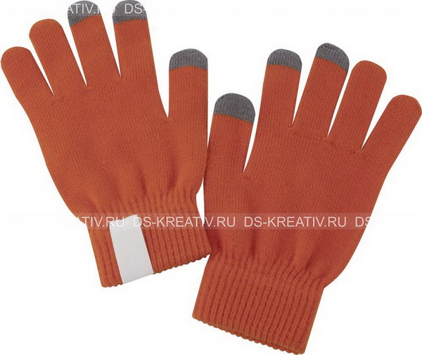 Сенсорные перчатки  оранжевые