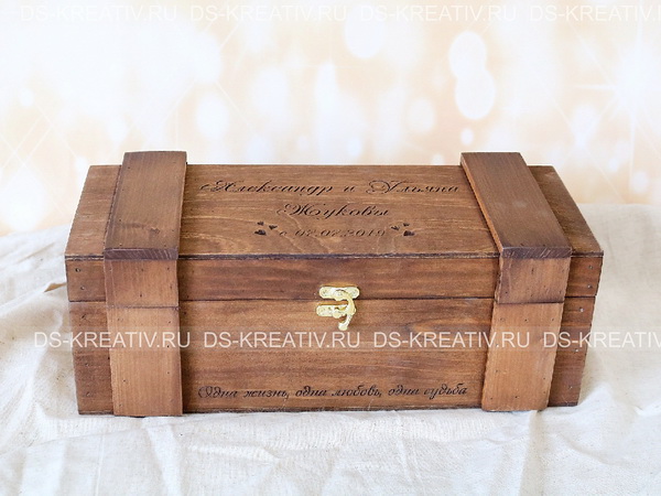 Коробка из дерева для Винной церемонии