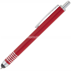 Ручка шариковая Finger со стилусом красная, фото №3