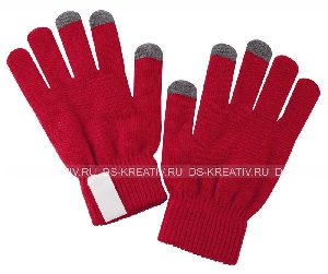 Сенсорные перчатки красные