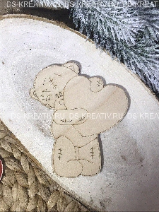 Мишка Тедди из дерева, фото №2