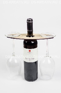 Подставка для бокалов вина из фанеры, фото №3