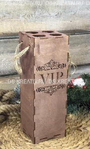 Подарочная коробка для бутылки Вина `VIP`