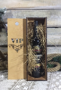 Коробка из дерева для вина ВИП (арт. 009)