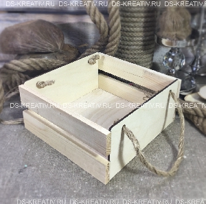 Декоративный деревянный ящик, фото №2
