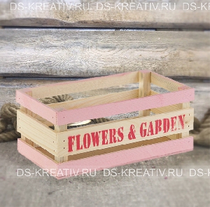 Ящик для цветов из реек