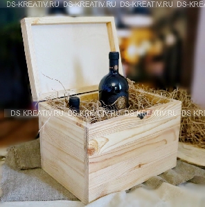 Ящик для подарка из дерева с гравировкой, фото №4