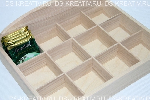 Коробка для Чая из сосны (12 отд.), фото №2
