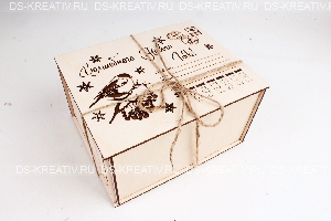 Подарочная коробка из фанеры 